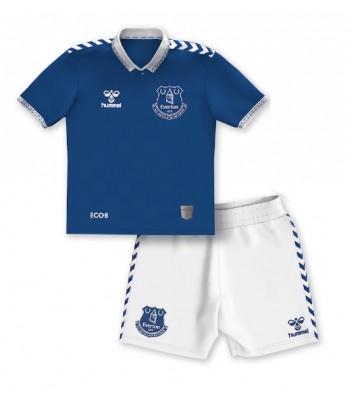 Everton Replika Babytøj Hjemmebanesæt Børn 2023-24 Kortærmet (+ Korte bukser)